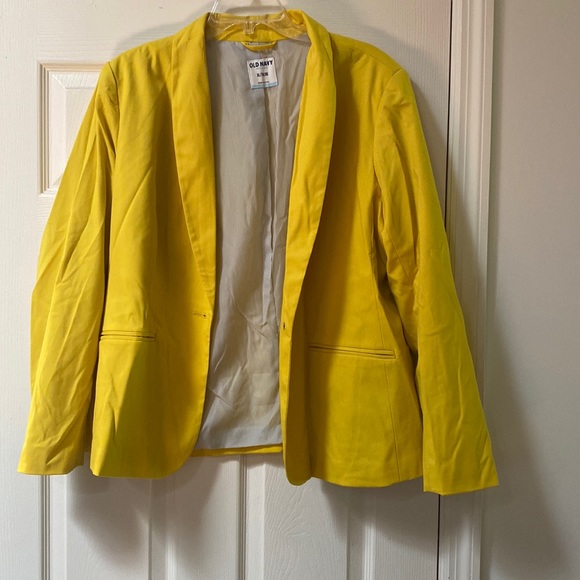Jackets & Blazers - XL Old Navy yellow blazer